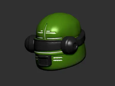 helmet high poly sculpt 3d printable ver 7 3D model 3D model 221