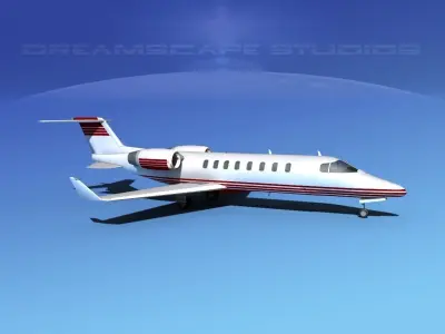 LearJet 45 V02 3D model
