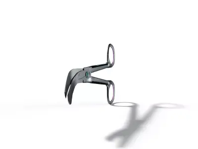 Operating Scissors Surgical Instrument Low-poly 3D model