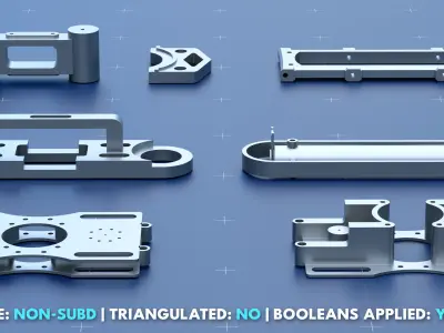 Factory Greeble Kitbash Pack 4 3D model