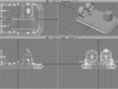 Hovercraft - Military 3D model
