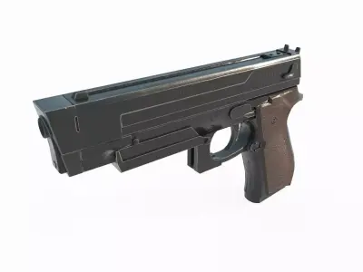 Modern weapons handguns 3D model