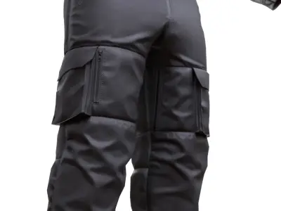 Skydiving Suit 48 - All MH Bodies - UE5 Skeletons - Rigged Low-poly 3D model