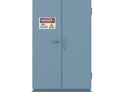 Electric Box Low-poly 3D model