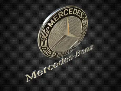mercedes benz logo 3D model