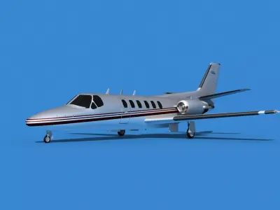 Cessna Citation 550 II Bravo V01 3D model