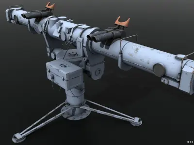 Coincidence rangefinder Low-poly 3D model