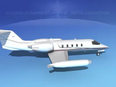 Gates Learjet 35 V04 3D model