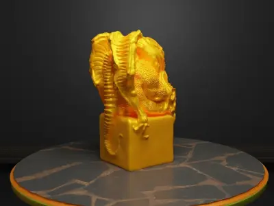 Octopus DnD Dice Tower Animal Dice Tray Cuculthu Dice Box Free 3D print model