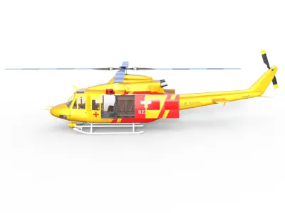 Rescue Helicopter 3D model purchase