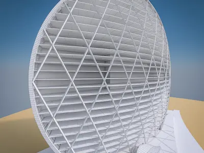 Aldar Headquarters Building Low-poly 3D model