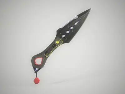 Sci-Fi Knife - Kunai 3D model