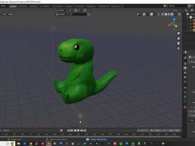 Dinosaur Small Low-poly 3D model