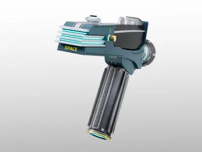 Space Phaser Low-poly 3D model