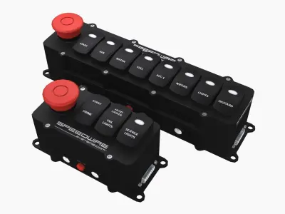 Speedwire switch panels bundle Low-poly 3D model