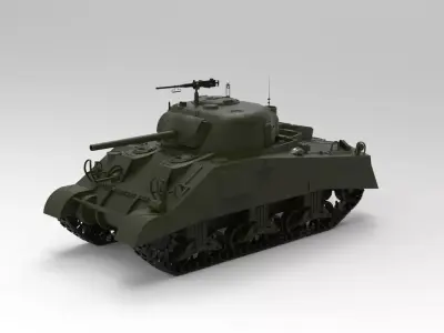 M4 Sherman Tank 3D model