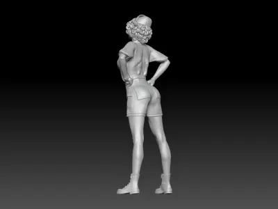 PIN UP NURSE 4 3D print model