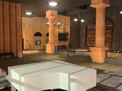 Steampunk Office Free 3D model