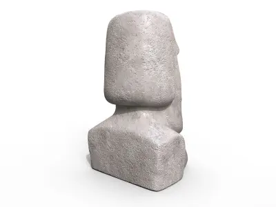 Moai Statue Low-poly 3D model