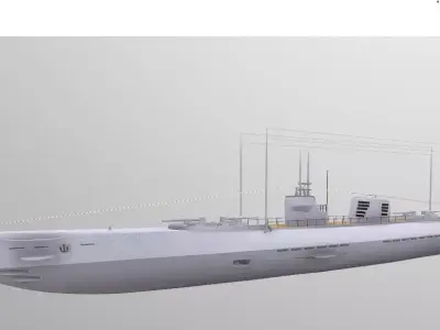 Project 50 U-boat Free 3D model