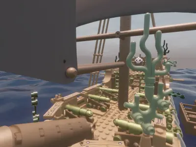 LEGO - CURSED SLOOP - DEVILs PUPIL - Rogue Film Productions 3D model