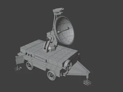 Meteor 300 Radar Low-poly 3D model