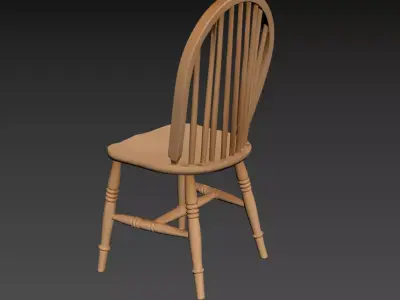 131- Chinese Style Scene - Free 3D Model of Chair 1 Free 3D model