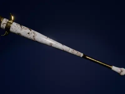 Luxury Baseball Bat Free low-poly 3D model