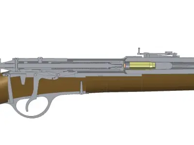 Dragoon Berdan 3D model