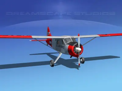 Dehaviland DH-2 Beaver USAF 2 3D model