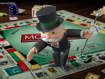 Mr Monopoly Handshake Pose for 3D Print 3D print model