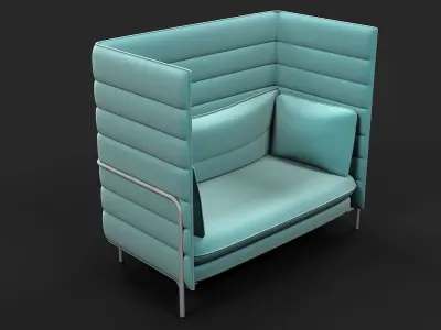 Vitra Alcove Chair 3D model
