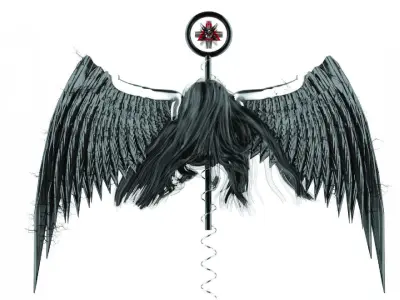 DEVILS WINGS STICK  3D model