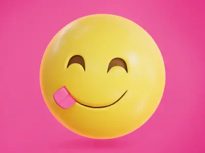70 fully Animated Smiley Emojis Collection Low-poly 3D model