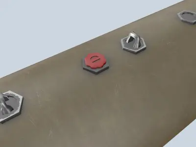 XM-159 Launcher With 70mm Missile Low-poly 3D model