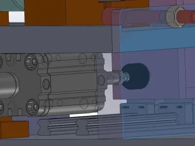 E type spring pack assembly machine 3D model