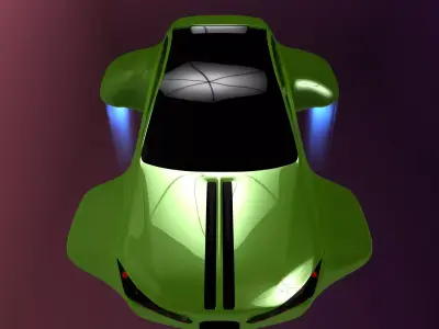 Hover car BF 3D model