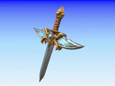 Sword 3D Low-poly 3D model buy