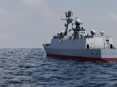 Type 054A frigate Ship Free 3D model