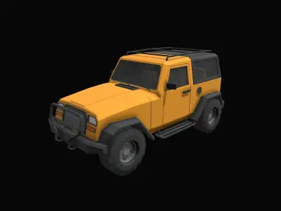 Low Poly Off Road Vehicles Free low-poly 3D model