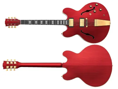 Electric Guitar Part 4 Low-poly 3D model