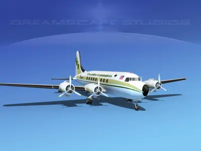 Douglas DC-4 Executive Commuters 3D model