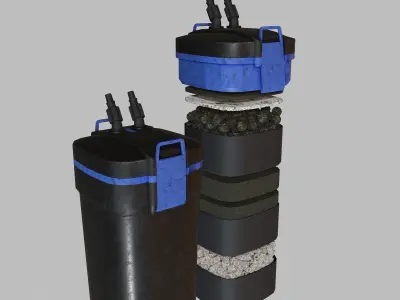 External filter 3D model