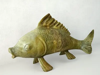 Large Bronze Good Luck Koi Fish 3D model