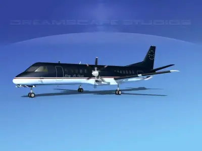 SAAB 2000 Liberty Air Charter 3D model