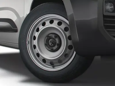 Peugeot Partner Professional 2020 wheel 3D model