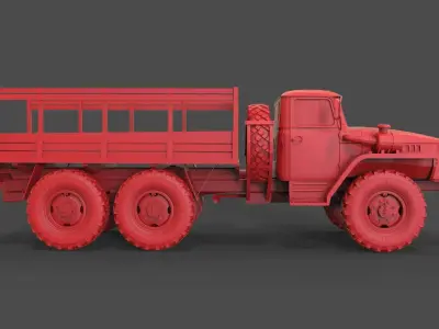 Ural 4320 3D print model