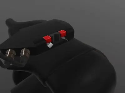 Trakkabeam A800 Searchlight Low-poly 3D model