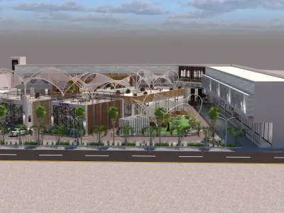 Modern Commercial Building -Aspire Project Exterior Design 3D model