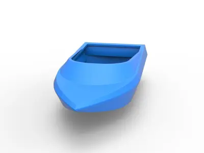Speed boat hull Version 2 Scale 1 to 25 3D print model